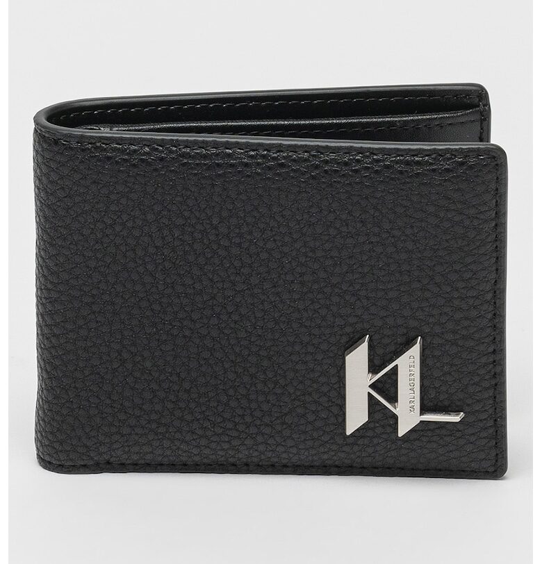 Портфейл с кожа и прегъване Karl Lagerfeld