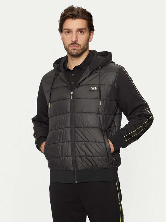 KARL LAGERFELD Преходно яке 505404 551560 Черен Regular Fit за Мъже цена