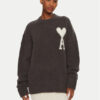 AMI PARIS Пуловер UKS025.KN0032 Сив Regular Fit за Жени цена