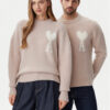 AMI PARIS Пуловер UKS025.KN0032 Розов Regular Fit за Унисекс цена
