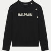 Balmain Пуловер BV9B00-Z2409 Черен Regular Fit цвят на ниска цена