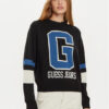 Guess Jeans Пуловер W4BR11 Z3HN2 Черен Regular Fit за Жени цена