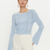 Guess Пуловер Adaline W4GR08 Z2U00 Светлосиньо Regular Fit за Жени цена
