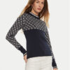 Guess Пуловер W3BR81 Z37K0 Светлосиньо Slim Fit за Жени цена