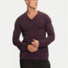Hugo Пуловер San Vredo-M 50474172 Виолетов Slim Fit за Мъже цена