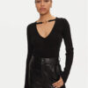 Just Cavalli Пуловер 77PAFM36 Черен Slim Fit за Жени цена