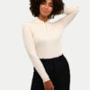 Kaffe Пуловер Flora 10508952 Бежов Slim Fit за Жени цена