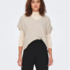 ONLY Пуловер 15249328 Бежов Regular Fit за Жени цена