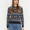 ONLY Пуловер Xmas Winter 15327601 Тъмносин Regular Fit за Жени цена