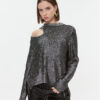 Pinko Пуловер Piranha 102232 A1A3 Сребрист Regular Fit за Жени цена