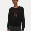 Pinko Пуловер Logo 100414 Y7Z4 Черен Regular Fit за Жени цена