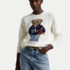 Polo Ralph Lauren Пуловер 211966255001 Екрю Relaxed Fit за Жени цена