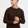 Solid Пуловер 21107341 Кафяв Regular Fit за Мъже цена