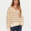 TWINSET Пуловер 241TP3210 Бежов Loose Fit за Жени цена