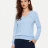 Tommy Hilfiger Пуловер WW0WW40098 Светлосиньо Regular Fit за Жени цена