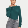 Tommy Jeans Пуловер Essential DW0DW17254 Зелен Regular Fit за Жени цена