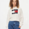 Tommy Jeans Пуловер Center Flag DW0DW16528 Екрю Regular Fit за Жени цена