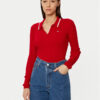 Tommy Jeans Пуловер DW0DW19887 Червен Slim Fit за Жени цена
