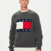 Tommy Jeans Пуловер Flag DM0DM19442 Сив Regular Fit за Мъже цена