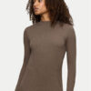 Triumph Пуловер Smart Thermal 10221490 Кафяв Slim Fit за Жени цена