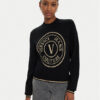 Versace Jeans Couture Пуловер 77HAFM21 Черен Regular Fit за Жени цена