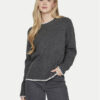 Vila Пуловер Hefna 14098864 Сив Regular Fit за Жени цена