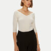 Weekend Max Mara Пуловер Oceano 2425366031 Екрю Slim Fit за Жени цена