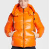 Add Пухено яке 6AM771 Оранжев Regular Fit за Мъже цена