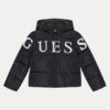 Guess Пухено яке J4BL26 WB240 Черен Relaxed Fit цвят на ниска цена
