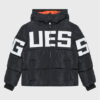 Guess Пухено яке L4BL04 WB240 Черен Regular Fit цвят на ниска цена