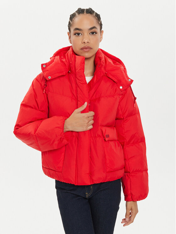 Levi's® Пухено яке Western Bubble A8527-0004 Червен Regular Fit за Жени цена