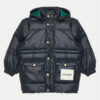Mini Rodini Пухено яке 2371010999 Черен Regular Fit за Бебета цена