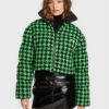 MSGM Пухено яке 3341MDH27X 227607 Зелен Regular Fit за Жени цена