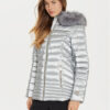 Marciano Guess Пухено яке 4BGL01 7176A Сребрист Regular Fit за Жени цена