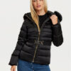 Marciano Guess Пухено яке 4BGL14 7187A Черен Regular Fit за Жени цена