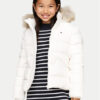 Tommy Hilfiger Пухено яке Essential KG0KG07399 D Бял Regular Fit за Момичета цена