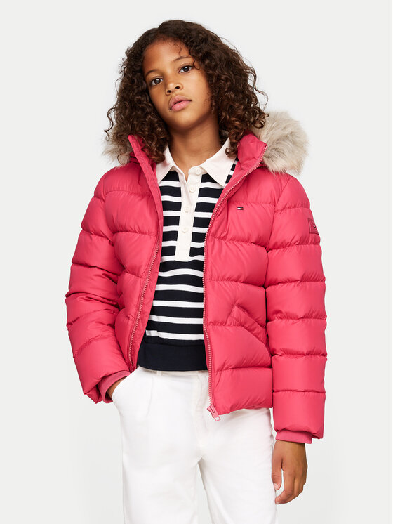 Пухено яке Tommy Hilfiger за Момичета цена