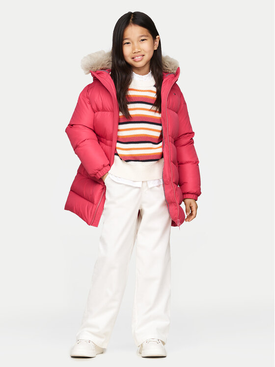 Пухено яке Tommy Hilfiger за Момичета цена