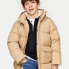 Tommy Hilfiger Пухено яке KB0KB09401 Бежов Regular Fit за Момчета цена