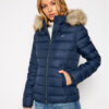Tommy Jeans Пухено яке Basic DW0DW08588 Тъмносин Regular Fit за Жени цена