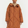 Weekend Max Mara Пухено яке Guelfo 2425496092 Кафяв Regular Fit за Жени цена