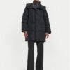 Weekend Max Mara Пухено яке Newbembo 2425496042 Черен Relaxed Fit за Жени цена