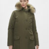 Woolrich Пухено яке Arctic Raccoon CFWWOU0538FRUT0001 Зелен Regular Fit за Жени цена