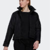 adidas Пухено яке BSC HG8757 Черен Loose Fit за Жени цена