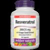 Ресвератрол 200 mg с Гроздово семе 25 mg х 90 капсули Webber Naturals