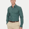 BOSS Риза Hank 50532804 Зелен Slim Fit за Мъже цена