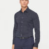 Calvin Klein Риза K10K113163 Тъмносин Slim Fit за Мъже цена