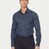 Calvin Klein Риза K10K113844 Тъмносин Slim Fit за Мъже цена