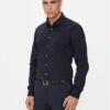 Calvin Klein Риза K10K113160 Тъмносин Slim Fit за Мъже цена
