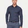 Calvin Klein Риза K10K113182 Тъмносин Slim Fit за Мъже цена